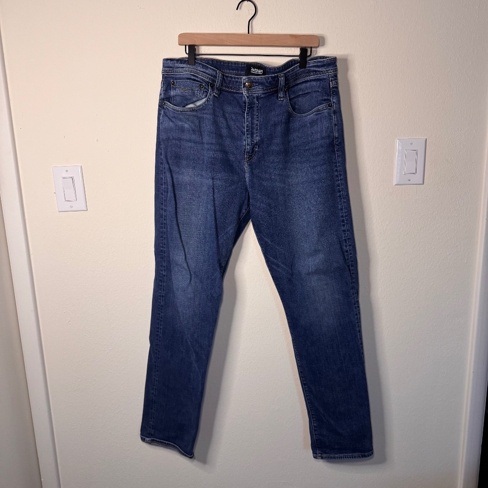 Revtown Automatic Straight Leg Jeans Men's Size 38x32 Blue Denim